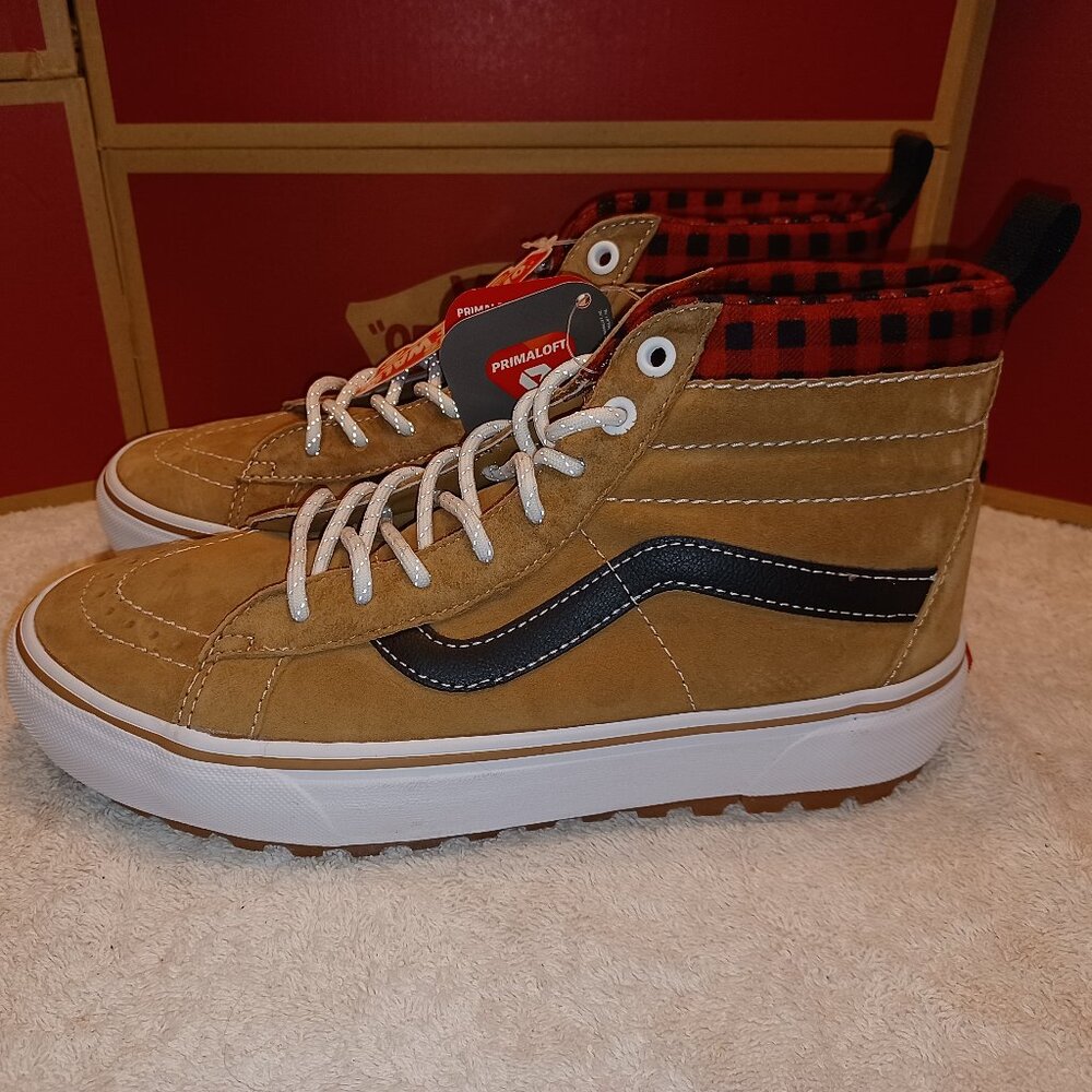 Vans Men's 7/Women's 8.5 Sk8 Hi Mte-1 Brown/Black VN0A5ZYY49